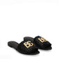 Dolce & Gabbana Woven Raffia Slippers with Fringe