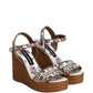 Dolce & Gabbana Nappa wedge with thread embroidery