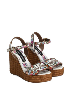 Dolce & Gabbana Nappa wedge with thread embroidery