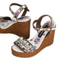 Dolce & Gabbana Nappa wedge with thread embroidery
