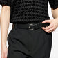 Emporio Armani Exclusive Reversible Saffiano Leather Belt
