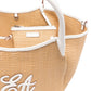 Emporio Armani Woven Straw Medium Shopper Bag