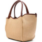 Emporio Armani Woven Straw Medium Shopper Bag
