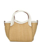Emporio Armani Woven Straw Small Shopper Bag