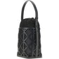 Emporio Armani Exclusive Leather And Mesh Bucket Bag