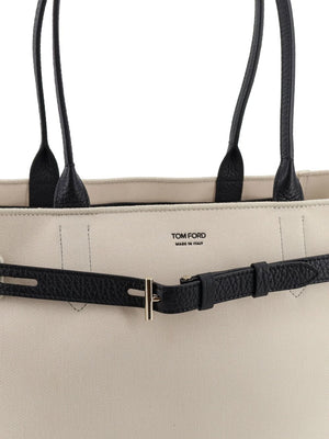 Tom Ford Canvas And Leather Audrey Medium Tote Bag