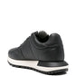 Emporio Armani Leather sneakers with thermoformed details