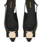 Ferragamo New Vara Plate Flat Slingback