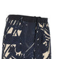 Emporio Armani Printed linen blend shorts
