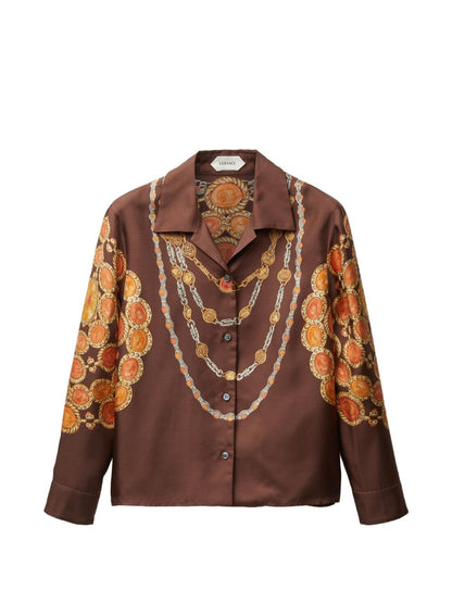 Versace Shirts Brown