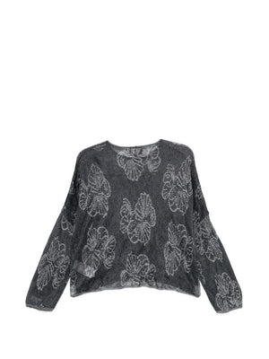Emporio Armani Embroidered crewneck sweater