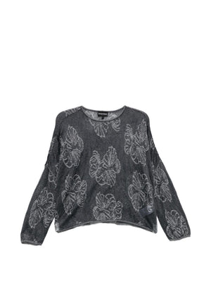Emporio Armani Embroidered crewneck sweater
