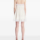Saint Laurent Embroidered cotton mini dress