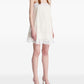 Saint Laurent Embroidered cotton mini dress