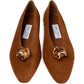 JIMMY CHOO Flat shoes LUGGAGE