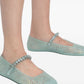 JIMMY CHOO Flat shoes GREEN