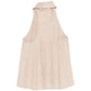 Emporio Armani Goat Leather Suede Sleeveless Top