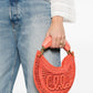 Chloé Summer Banana rafia mini hobo bag