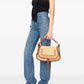 Chloé Marcie small rafia shoulder bag