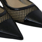 Jimmy Choo Chic Patent Mesh Pointed Pumps