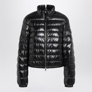 Moncler X Edward Enninful Black shiny nylon down jacket