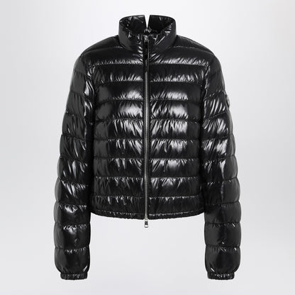 Moncler X Edward Enninful Black shiny nylon down jacket