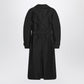 Moncler X Edward Enninful Black double-breasted trench coat with belt