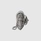 Gucci Horsebit Chain Small Shoulder Bag Quilted Grey