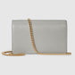 Gucci Chain Wallet With Gucci Script Grey