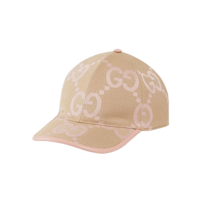 Beige cap with brand logo on a white background