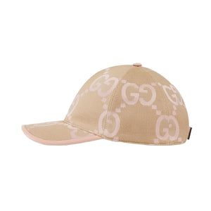 Beige cap with a logo on a white background