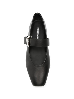 Emporio Armani Flat shoes BLACK