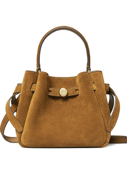Tory Burch Romy mini suede leather bucket bag