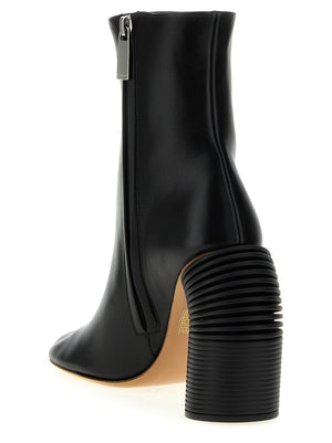 Off White Tonal Spring Ankle Boots