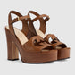 Gucci Women's Interlocking G Sandal Brown