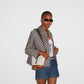 Gucci Mini Bucket Shoulder Canvas Bag Beige and Caramel