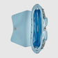 Gucci Horsebit Chain Small Shoulder Bag Quilted Light Blue