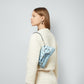 Gucci Horsebit Chain Small Shoulder Bag Quilted Light Blue