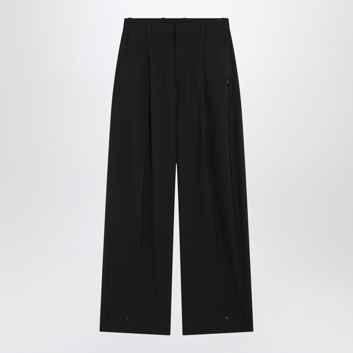 Moncler X Edward Enninful Black wool-blend trousers