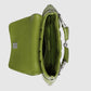 Gucci Horsebit Chain Small Shoulder Bag Quilted Green