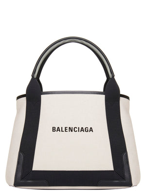 Balenciaga Navy Cabas Small Shopping Bag