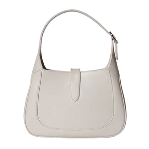 Gucci Jackie 1961 Medium Leather Bag Light Gray