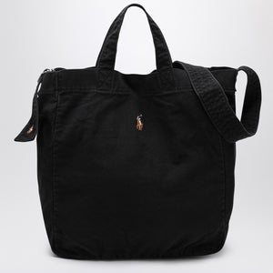Polo Ralph Lauren Polo Ralph Lauren Large black canvas tote bag with logo