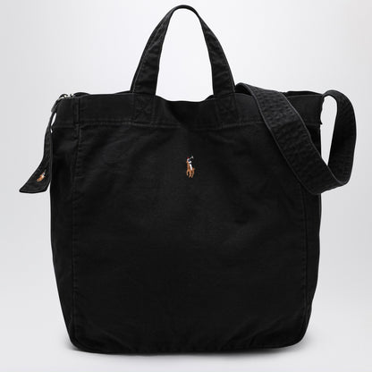 Polo Ralph Lauren Polo Ralph Lauren Large black canvas tote bag with logo