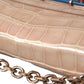Balenciaga Beige Blue Agate Exotic Leather Gold Chain Purse Bag