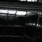 Balenciaga Black Exotic Leather Shoulder Crossbody Camera Bag