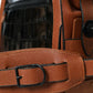 Balenciaga Black Brown Exotic Skin Leather Vertical Crossbody Purse Bag