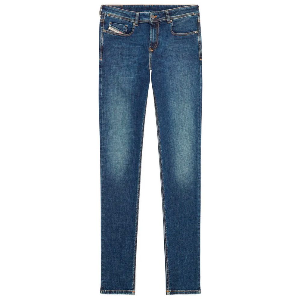 Blue jeans on a white background
