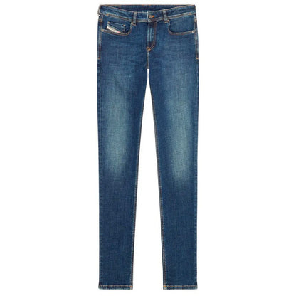 Blue jeans on a white background
