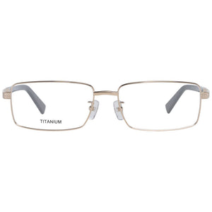 Ermenegildo Zegna Gold Men Glasses Frame
